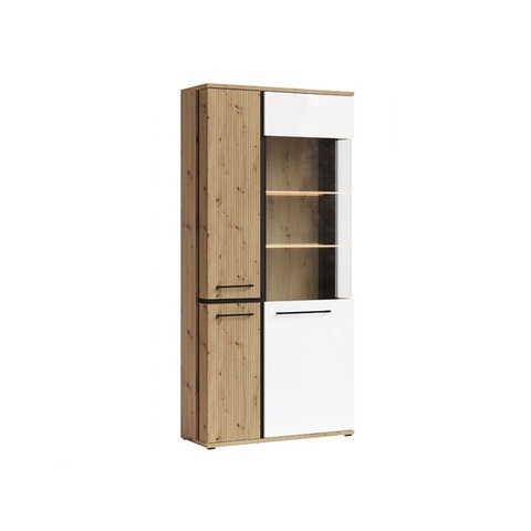 Witryna szklana Molto A ML2 artisan biały